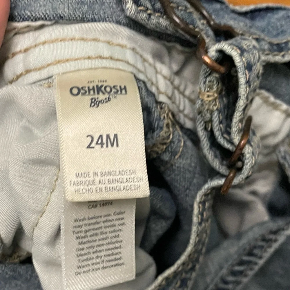 OshKosh B'gosh Blue Denim Kids Overalls Size 24 Months
